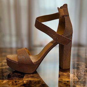 Gold Platform Heels